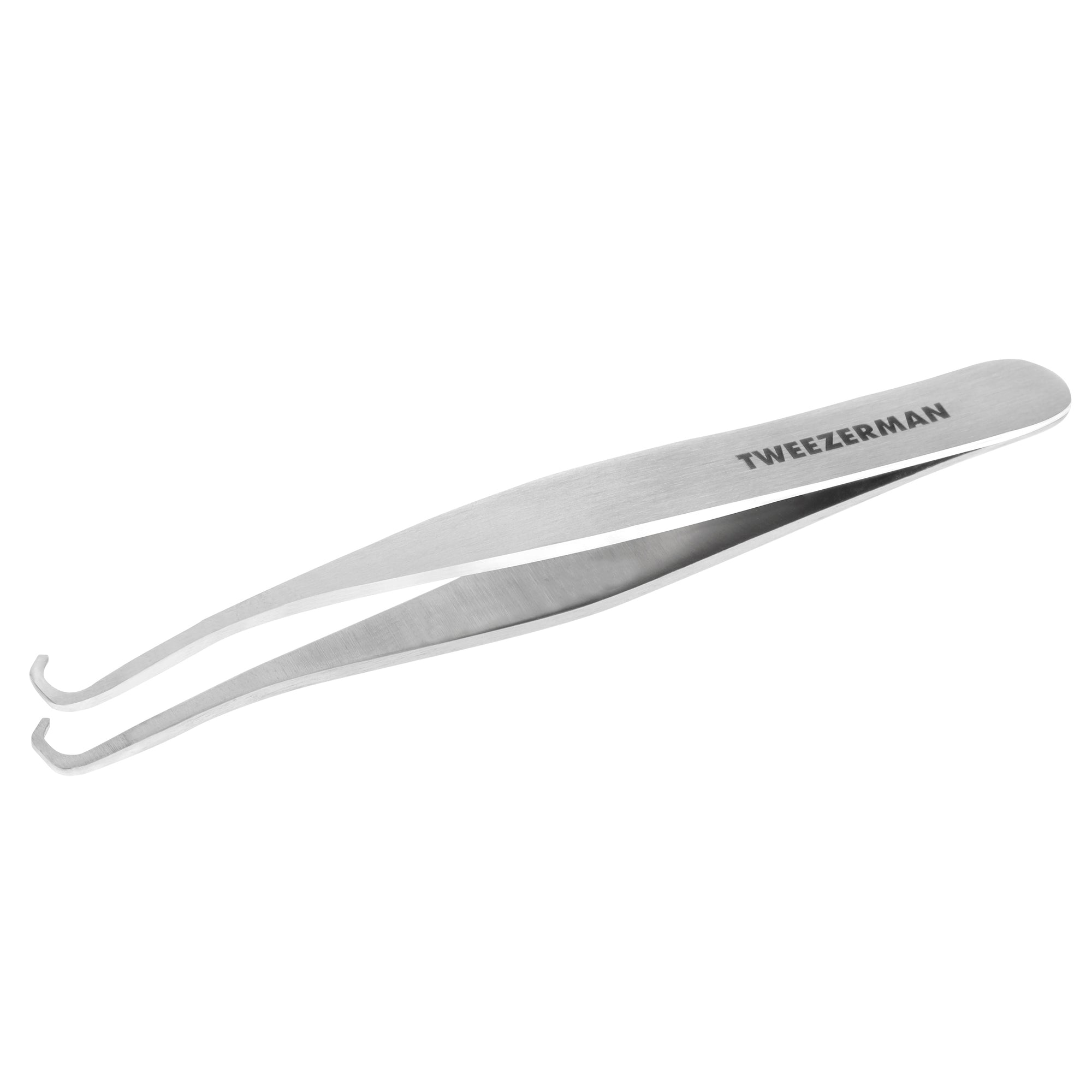 Stainless steel curved tip blackhead extractor
