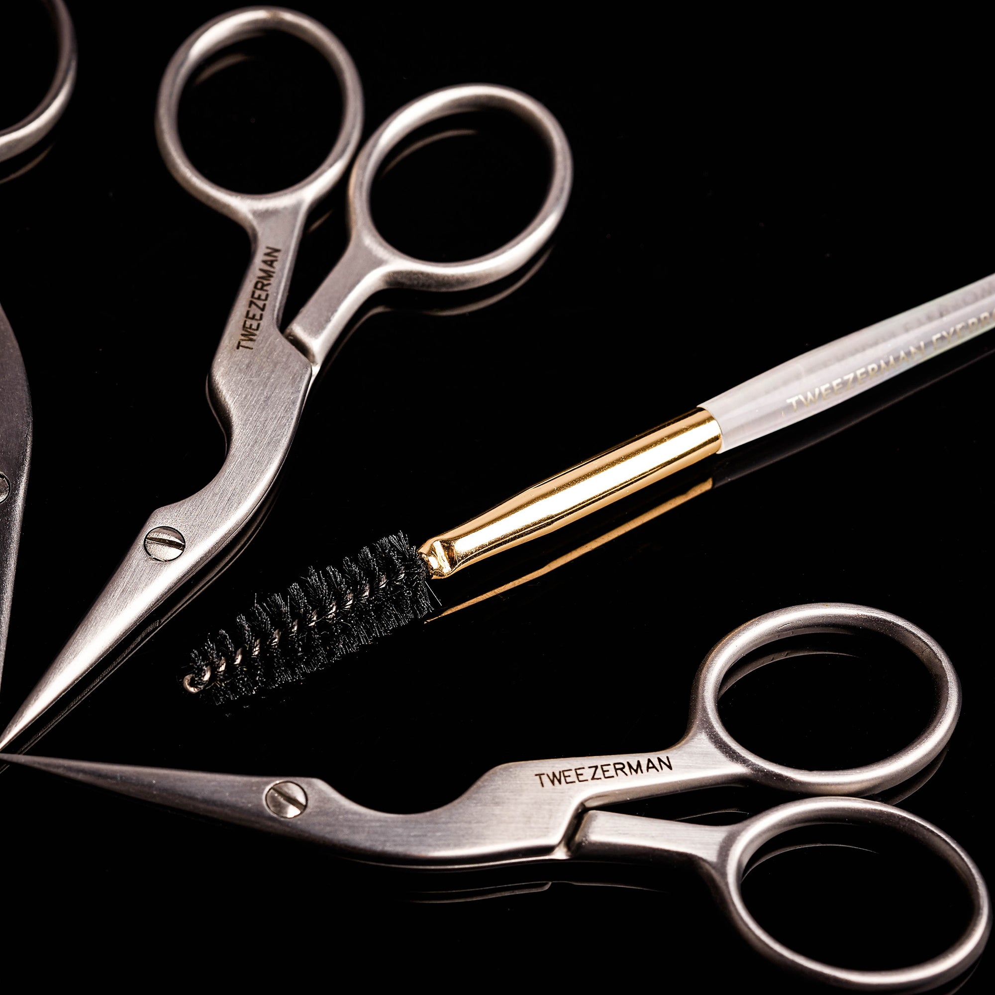 2914-LLT | Brow Shaping Scissors &amp; Brush
