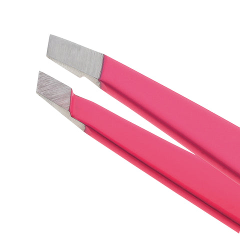 1230-NPP | Slant Tweezer Neon Pink