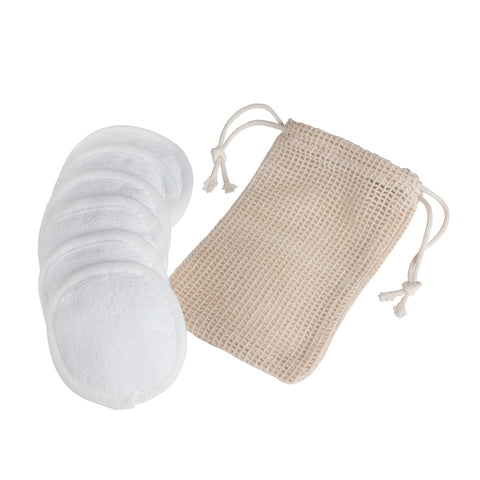 6 Makeup remover pads with pouch