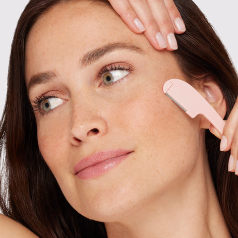 Model using Prep and Plane Facial Razor