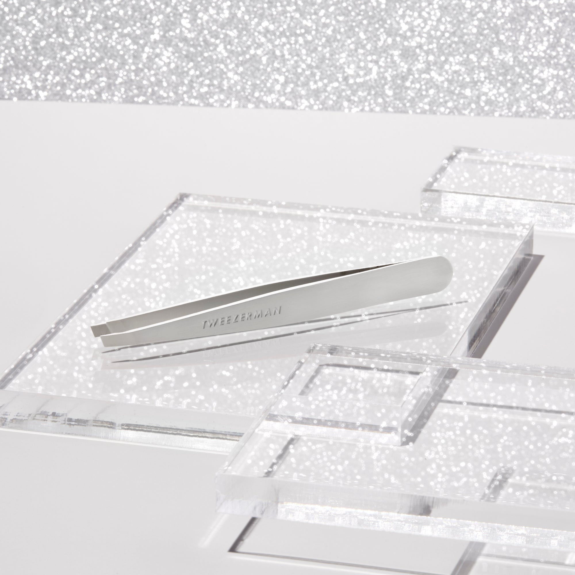1230-PSLLT | Platinum Silver Slant Tweezer