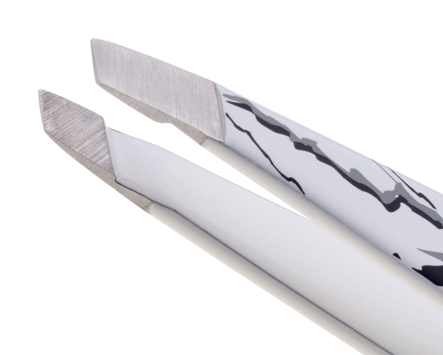 1252-WFR | Marble Mini Slant Tweezer