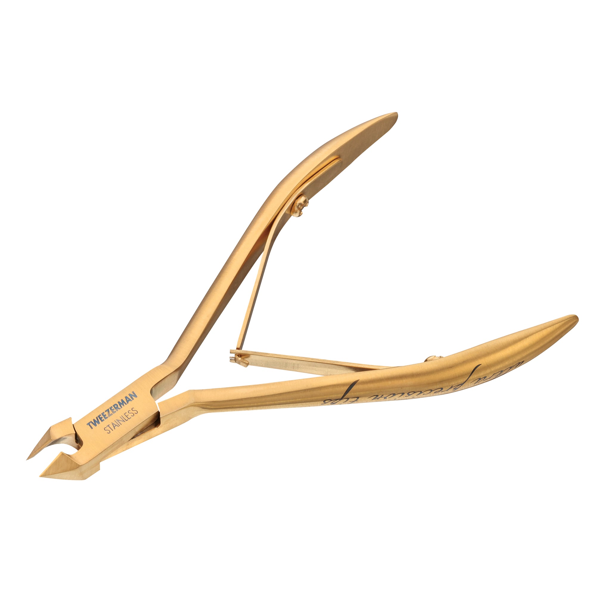 Ultra Precision Cuticle Nipper with titanium gold finish