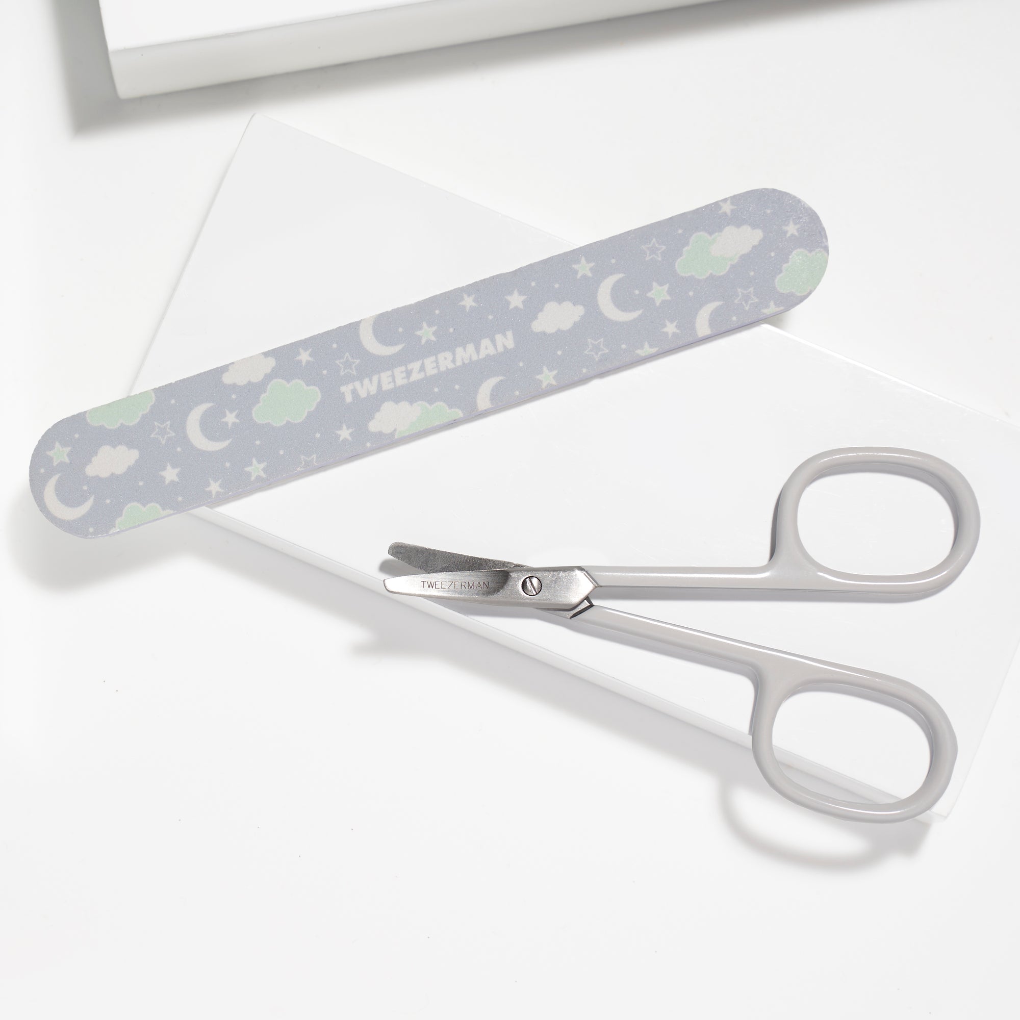 Green Baby nail scissors with file