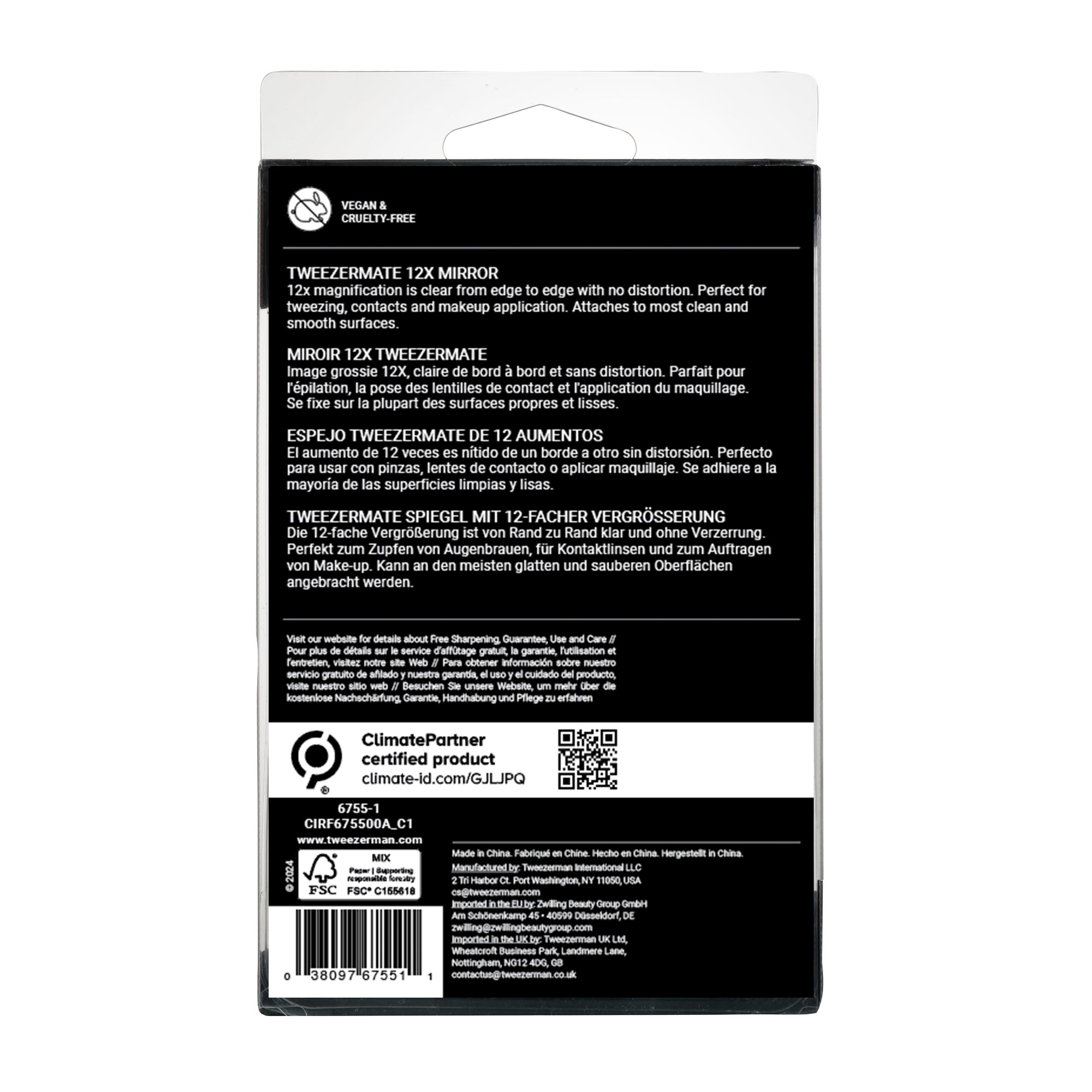 6755-1 | Tweezermate 12X Magnification Mirror