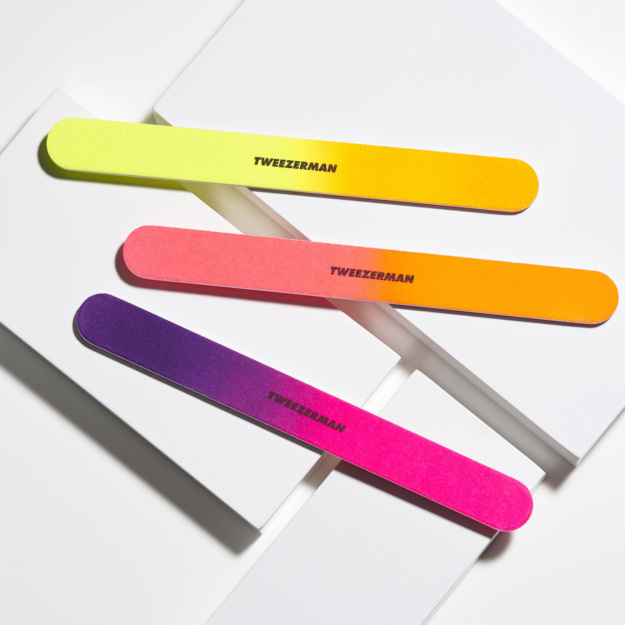 Neon Colored Hot Nail Dual-sided Files 3 Pack