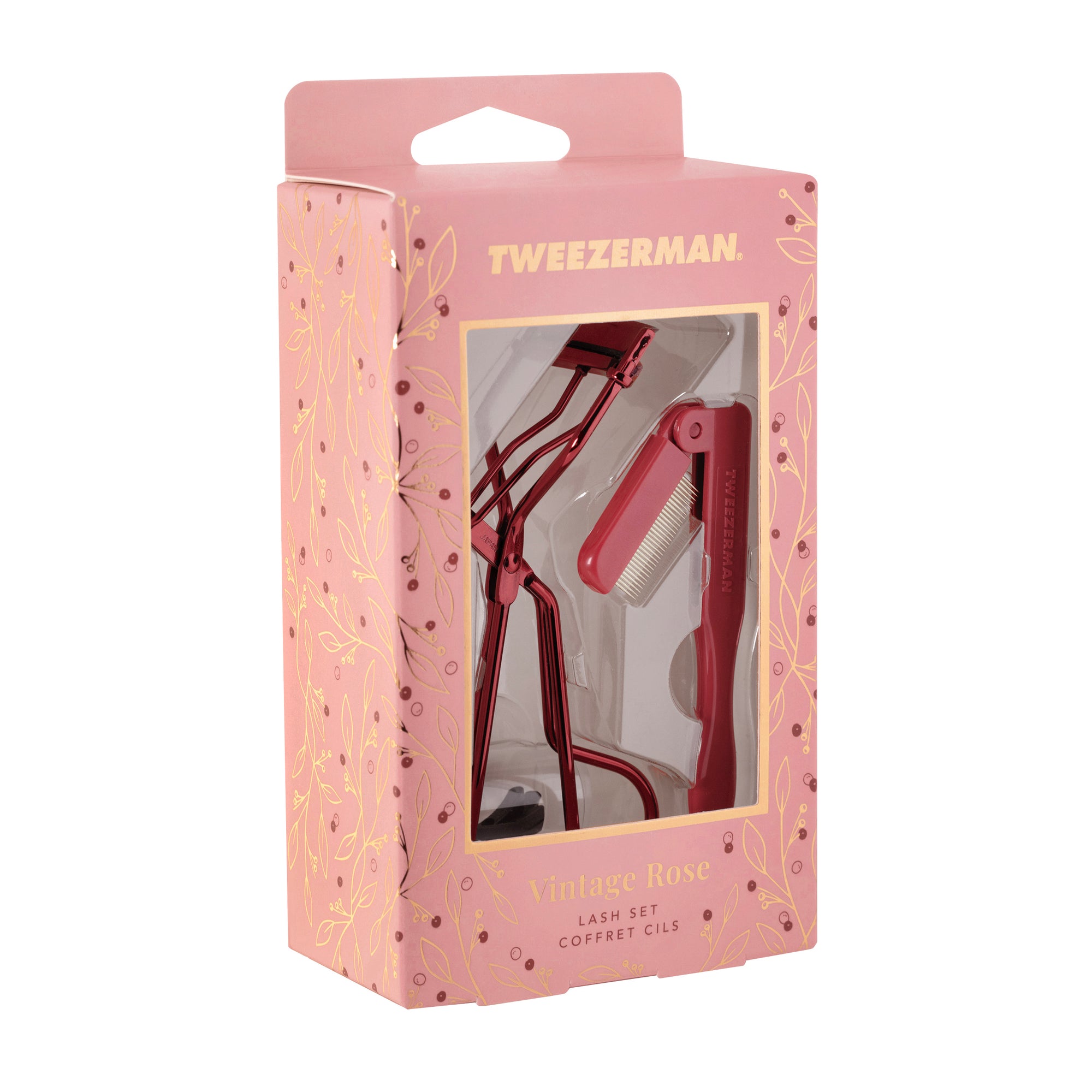 Front of packaging for Vintage Rose Lash Gift Set