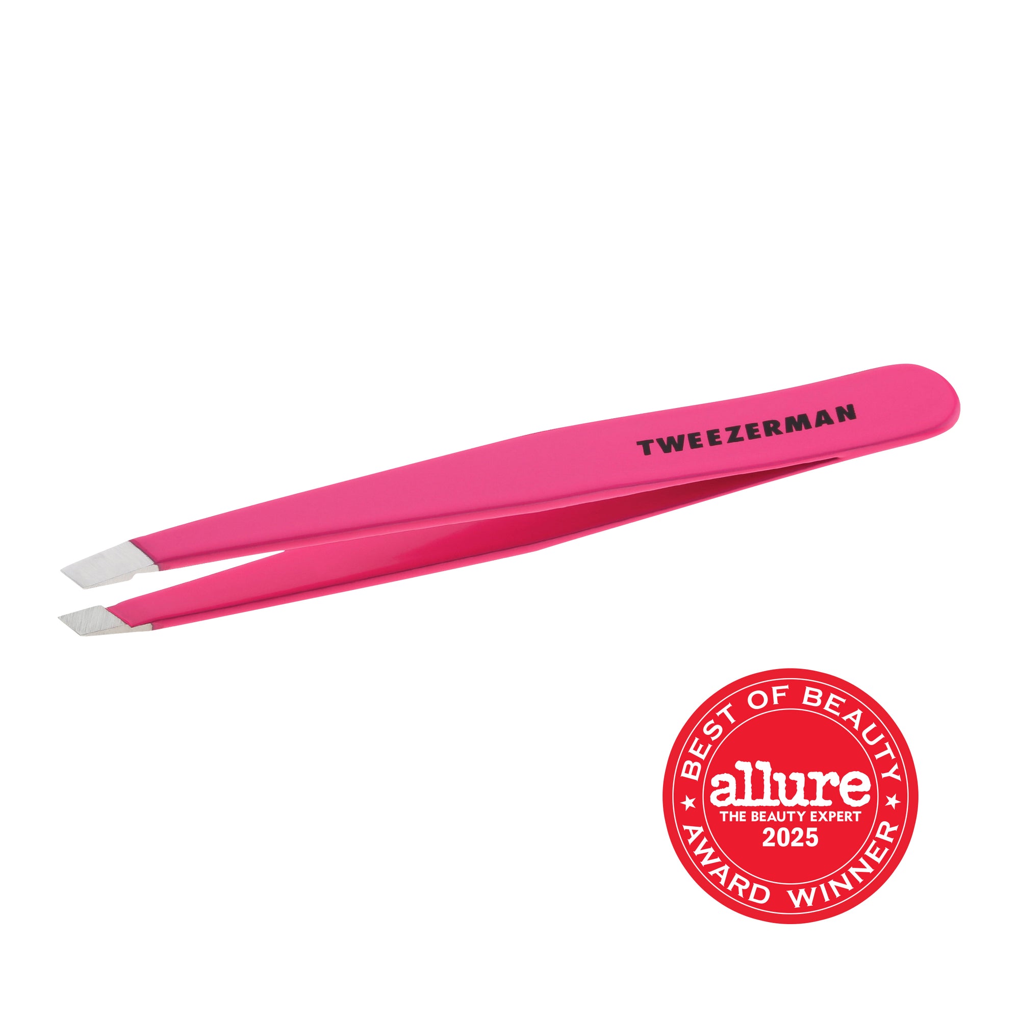 1230-NPP | Slant Tweezer Neon Pink
