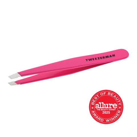 1230-NPP | Slant Tweezer Neon Pink