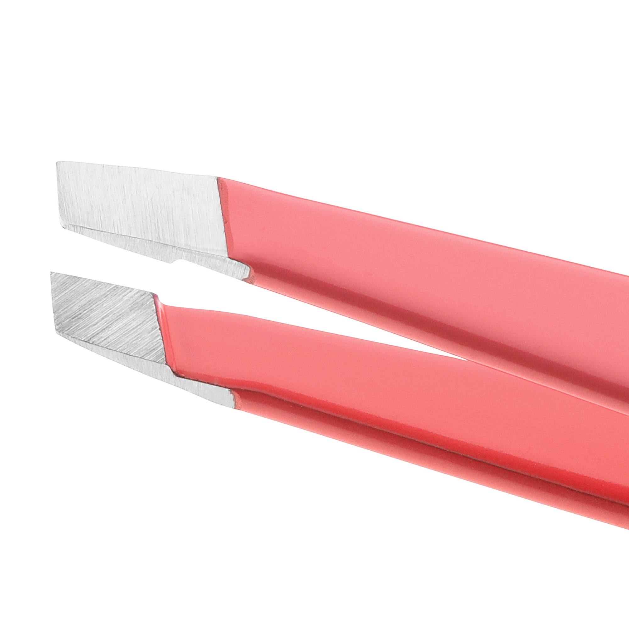 Stainless Steel Tip of Geranium Pink Mini Slant Tweezer