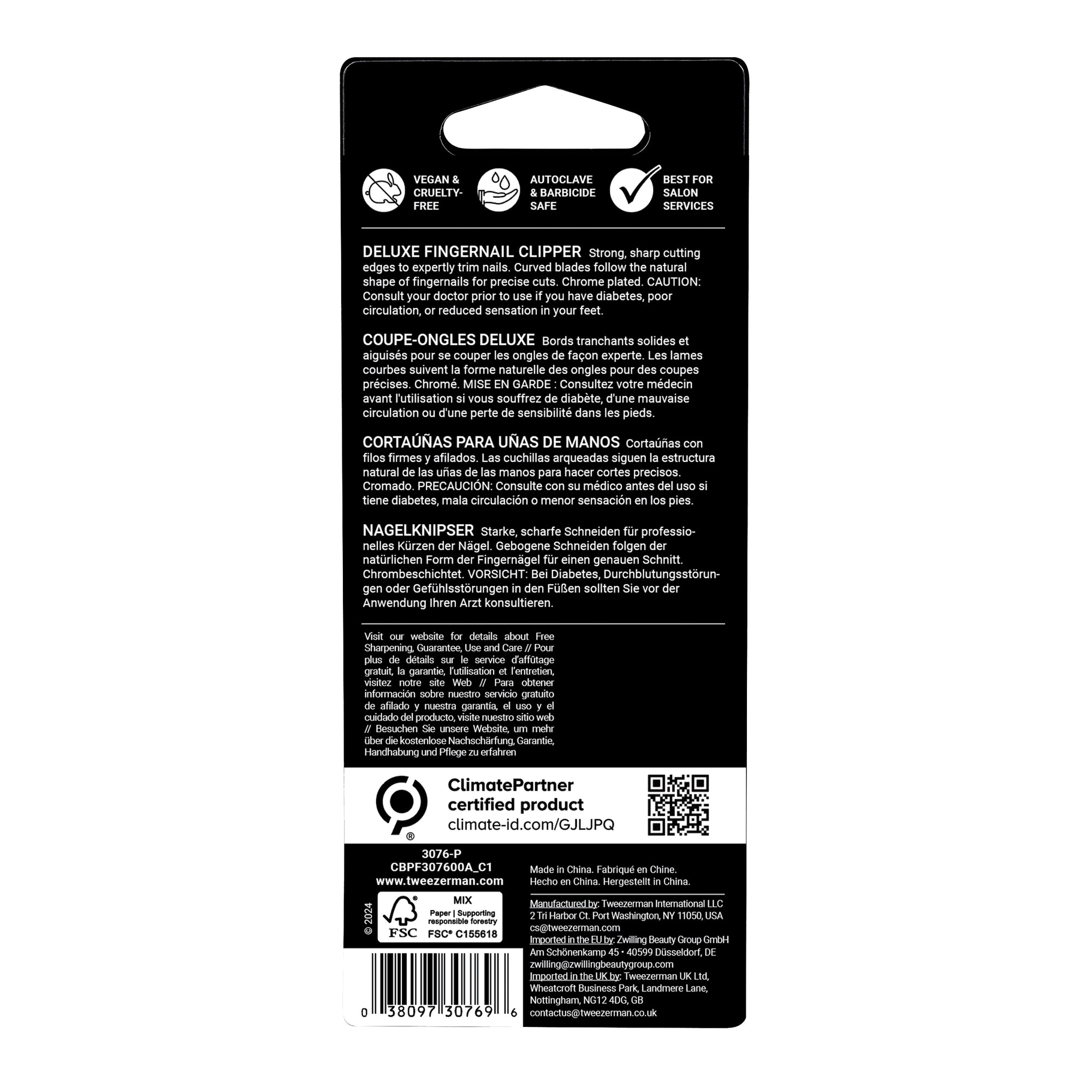 3076-P | Deluxe Fingernail Clipper