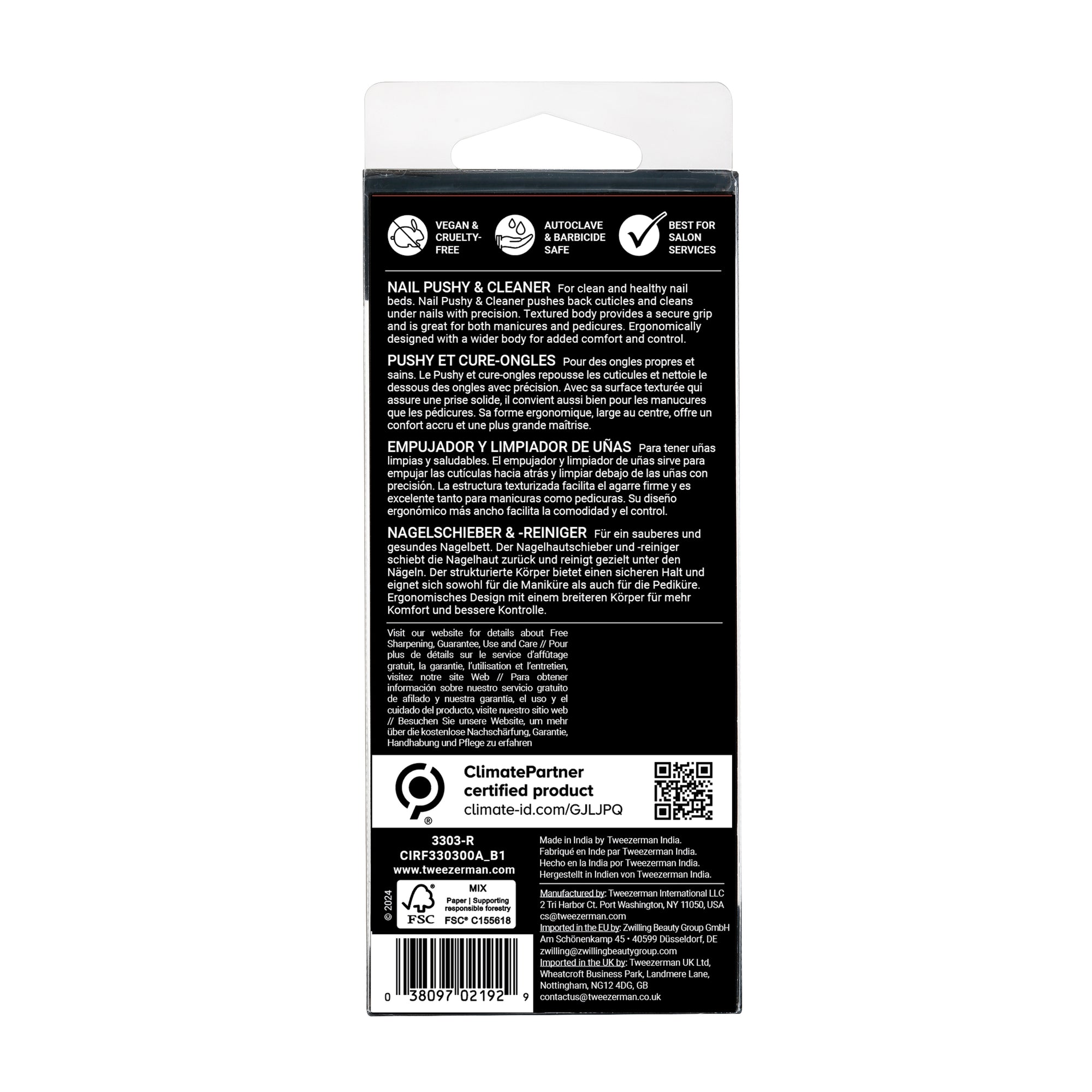 3303-R | Men&#39;s Nail Pushy &amp; Cleaner