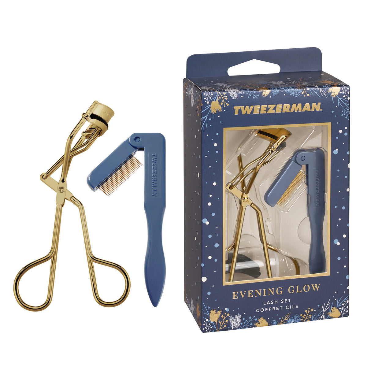 Front of Packaging for Evening Glow Lash Gift Set