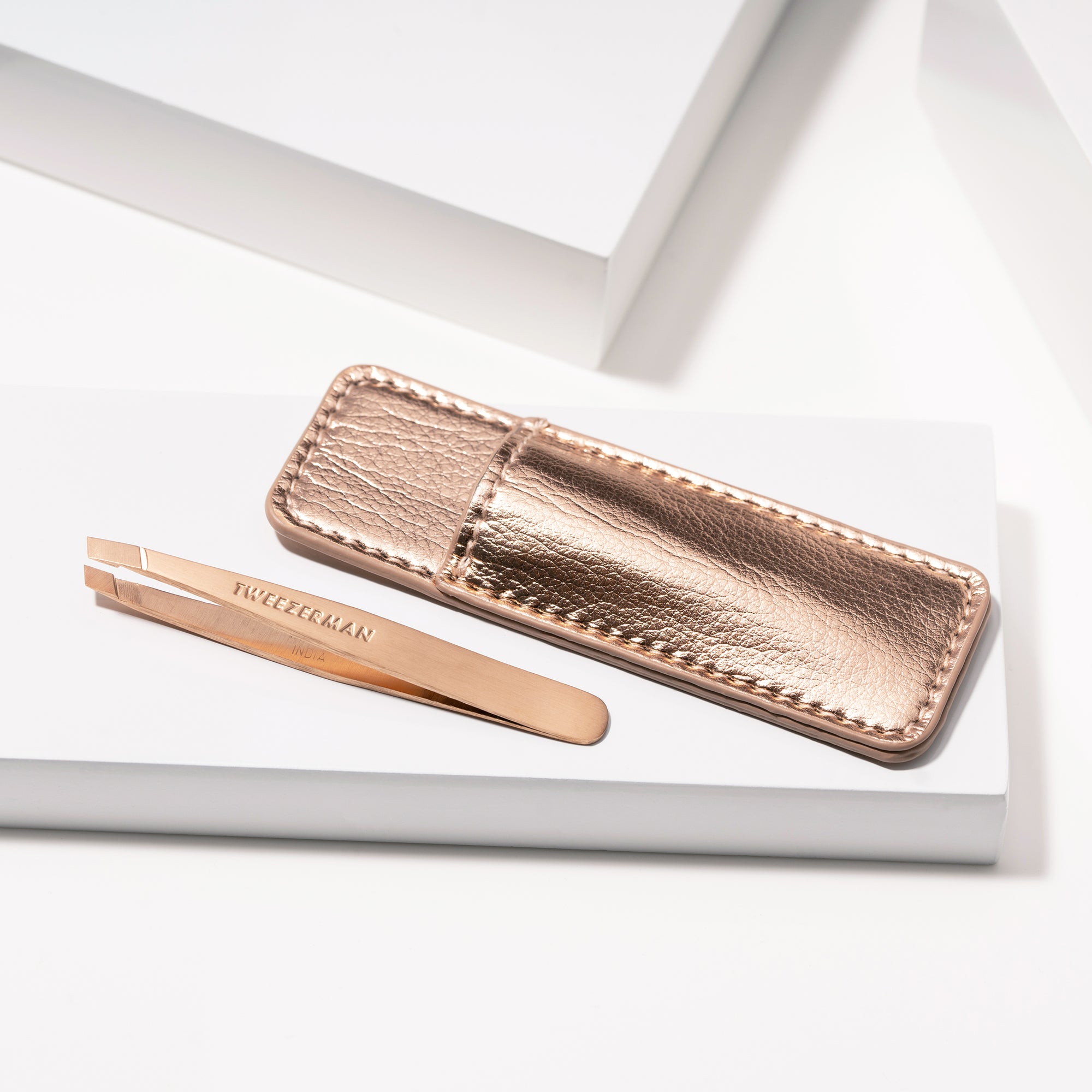 1254-R | Rose Gold Mini Slant &amp; Case