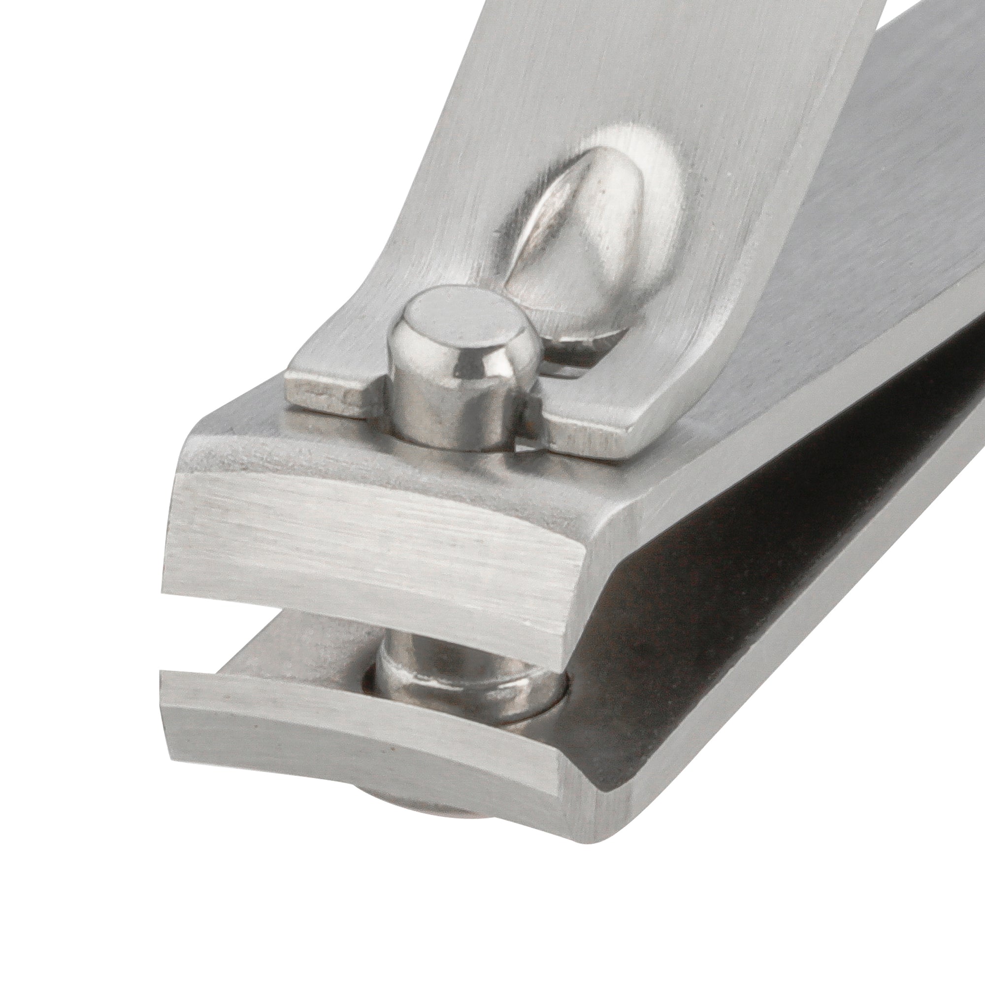 Stainless steel curved blades of fingernail clipper