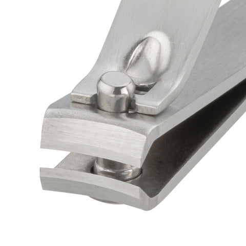 Stainless steel curved blades of fingernail clipper