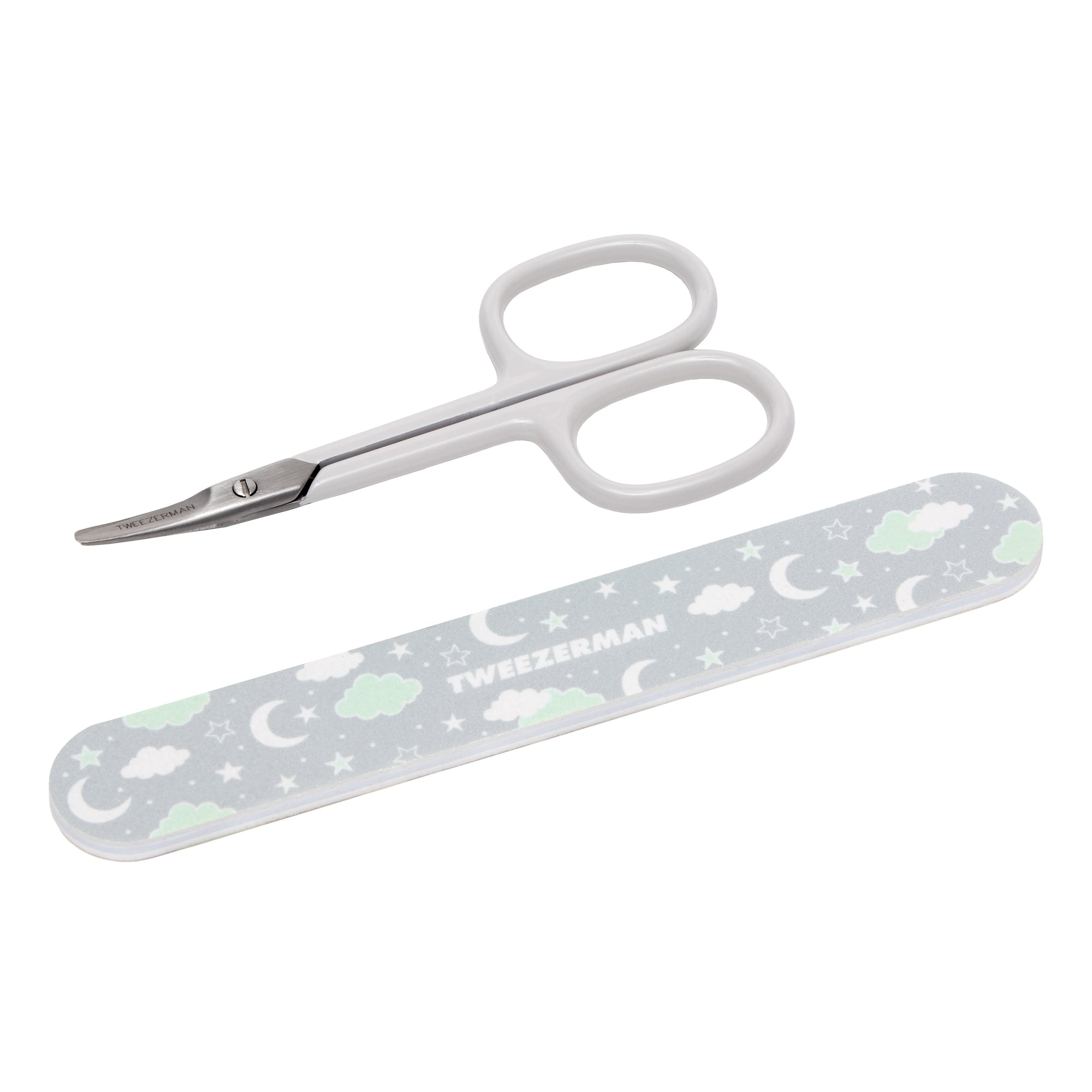 Green Baby nail scissors with file