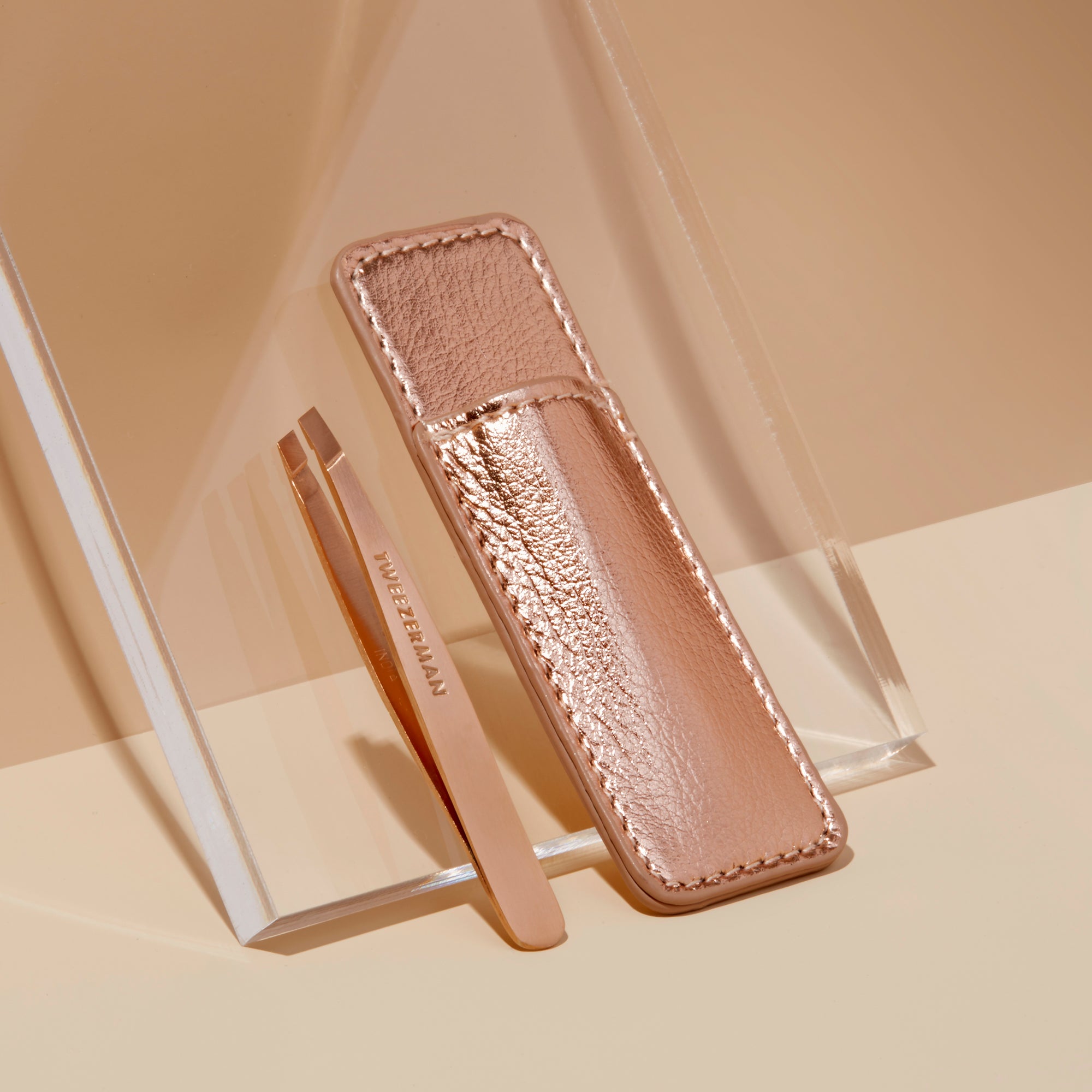 1254-R | Rose Gold Mini Slant &amp; Case