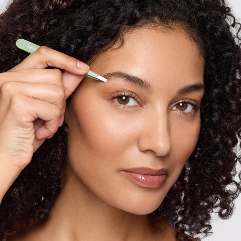 1230-26LLT | Pistachio Full Slant Tweezer