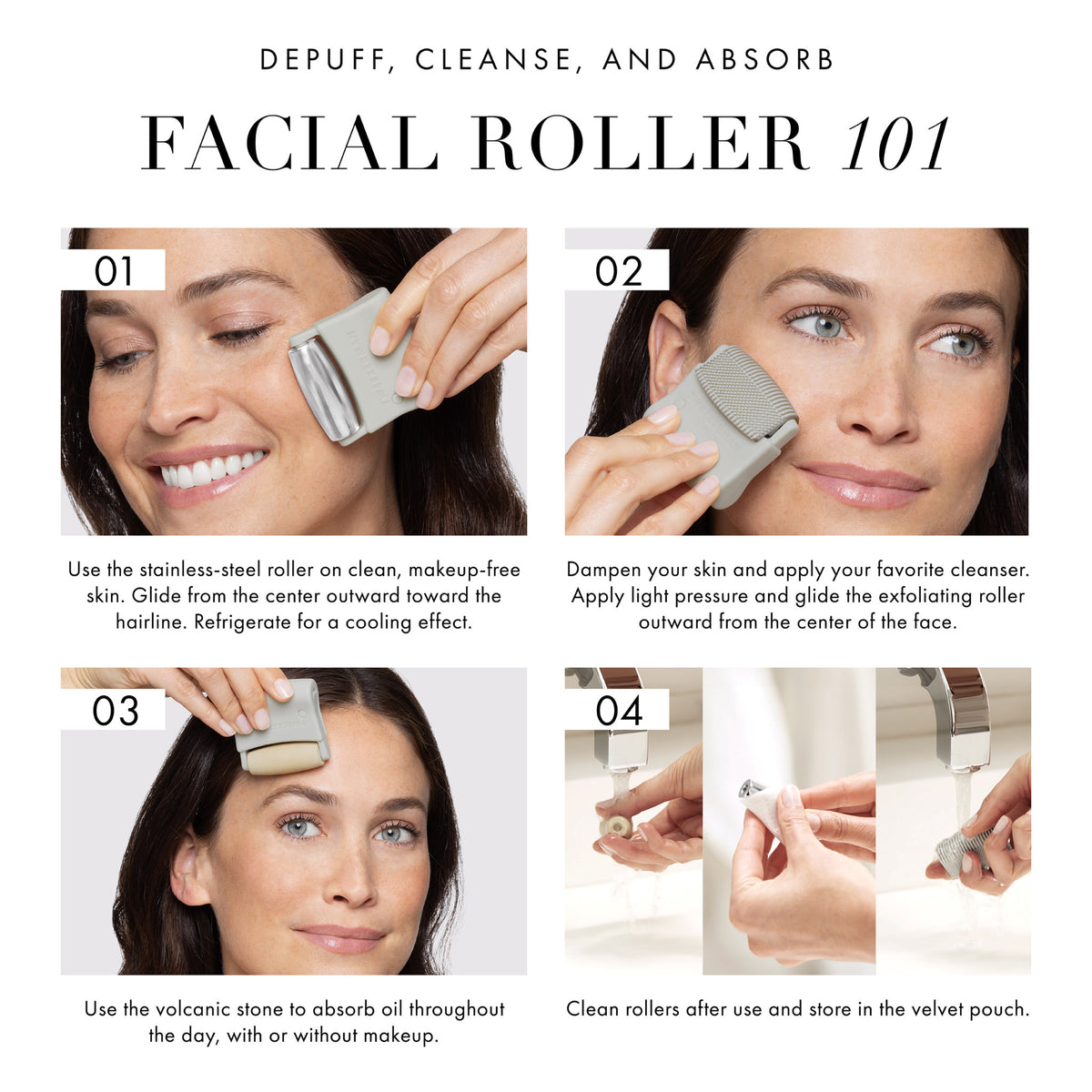 4326-R | 3-in-1 Facial Roller Set