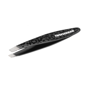 1252-BLR | Black Leopard Mini Slant Tweezer