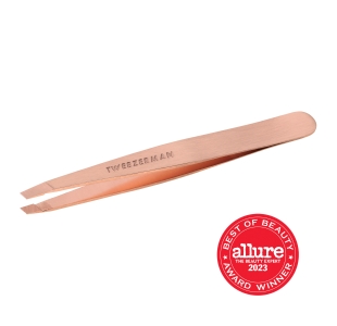 1256-RGR | Rose Gold Slant Tweezer