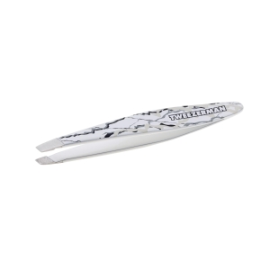 Marble Mini Slant Tweezer on white background